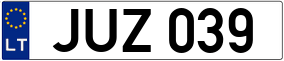 Truck License Plate